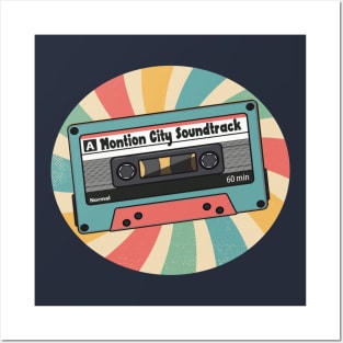 retro montion city soundtrack Posters and Art